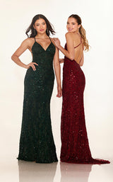 Cecilia Couture 2638 Forest-Green&Burgundy