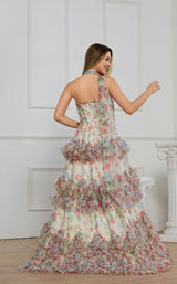 Cecilia Couture 8004 Pastel Floral Print