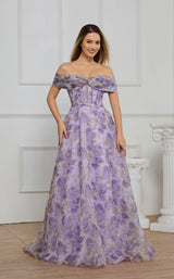 Cecilia Couture 8009 Lavender-Floral