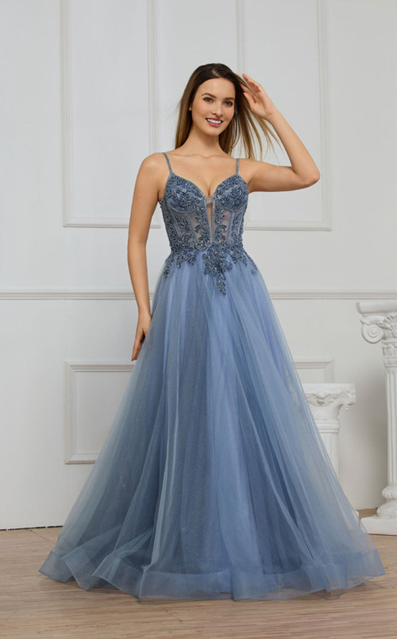 Cecilia Couture 8027 Women's Formal Evening & Wedding Guest Dress - Dusty Rose
