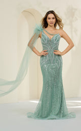Cecilia Couture 8044 Teal