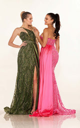 Cecilia Couture C275 Olive&Hot-Pink