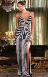 Chandelier 30177 Black/Silver