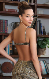 Chandelier 30213 Black/Gold