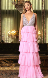 Chandelier 30242 Pretty Pink/Silver