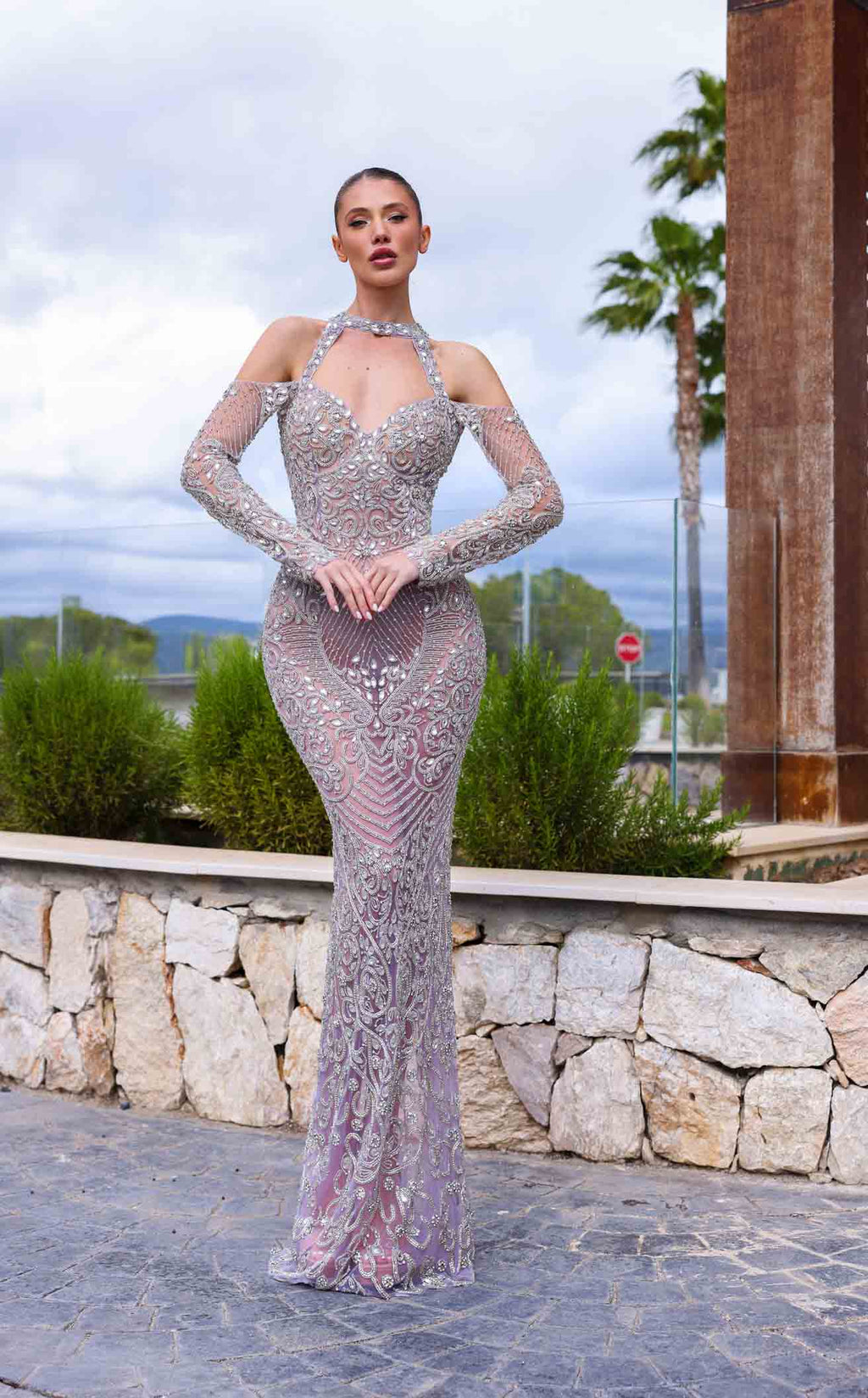 Gown Hugging Dresses Long Body Fit Dresses Chic And Holland HF110373 Dress Dusty Rose 12 Gown Hugging Dresses Long Body Fit Dresses Chic And Holland HF110373 Dress Dusty Rose 12