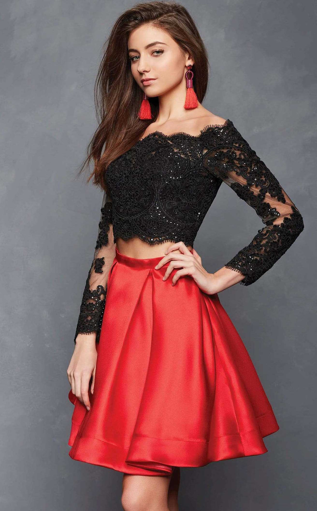 Clarisse S3581 Black/Red