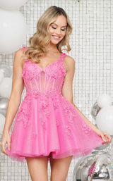 Colors Dress 3326 Hot-Pink