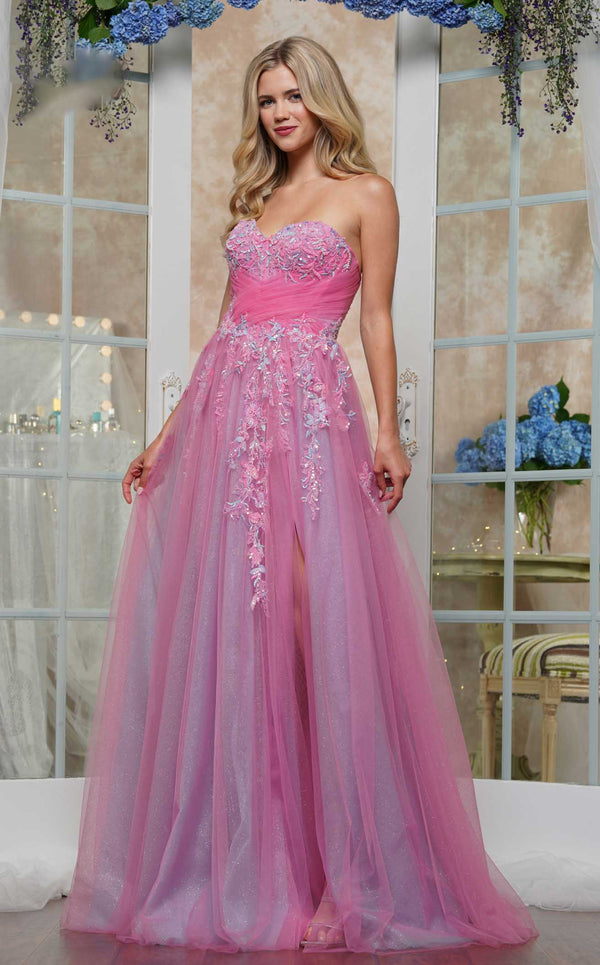 Colors Dress 3473 Pink/Blue