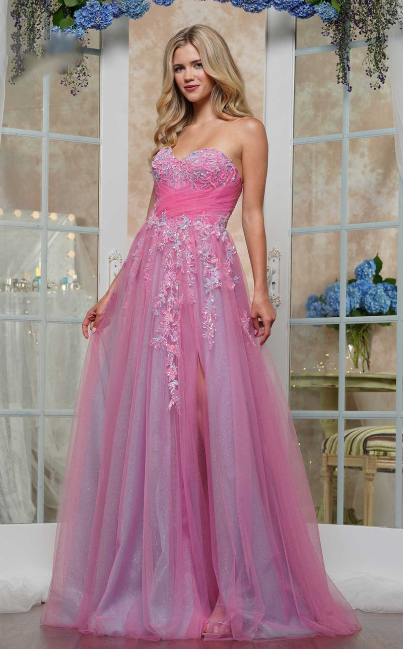 Colors Dress 3473 Pink/Blue