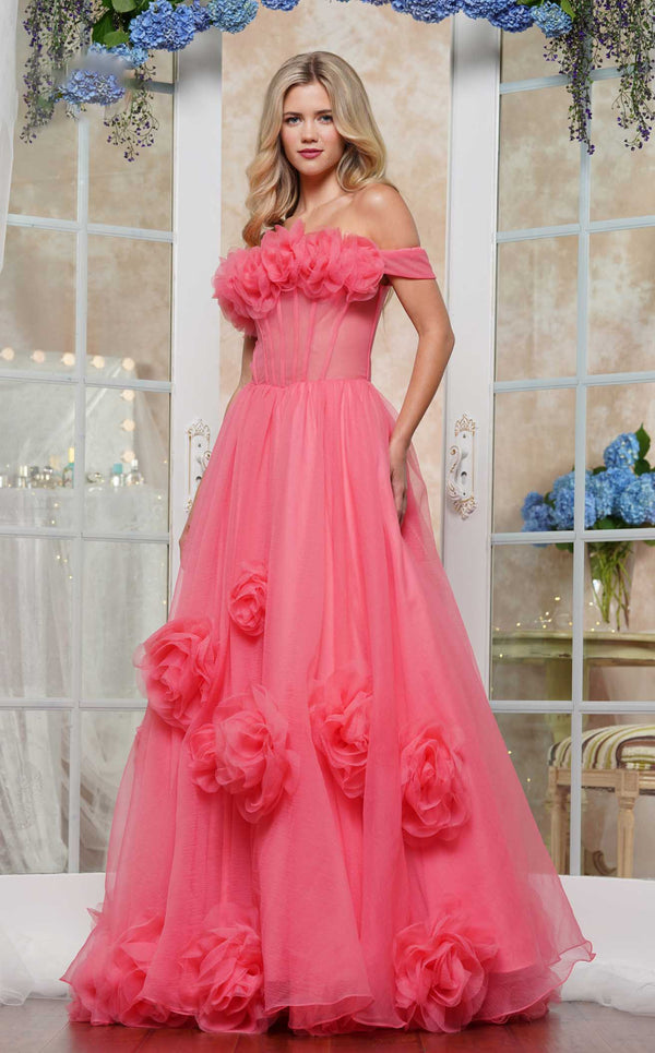 Colors Dress 3489 Coral