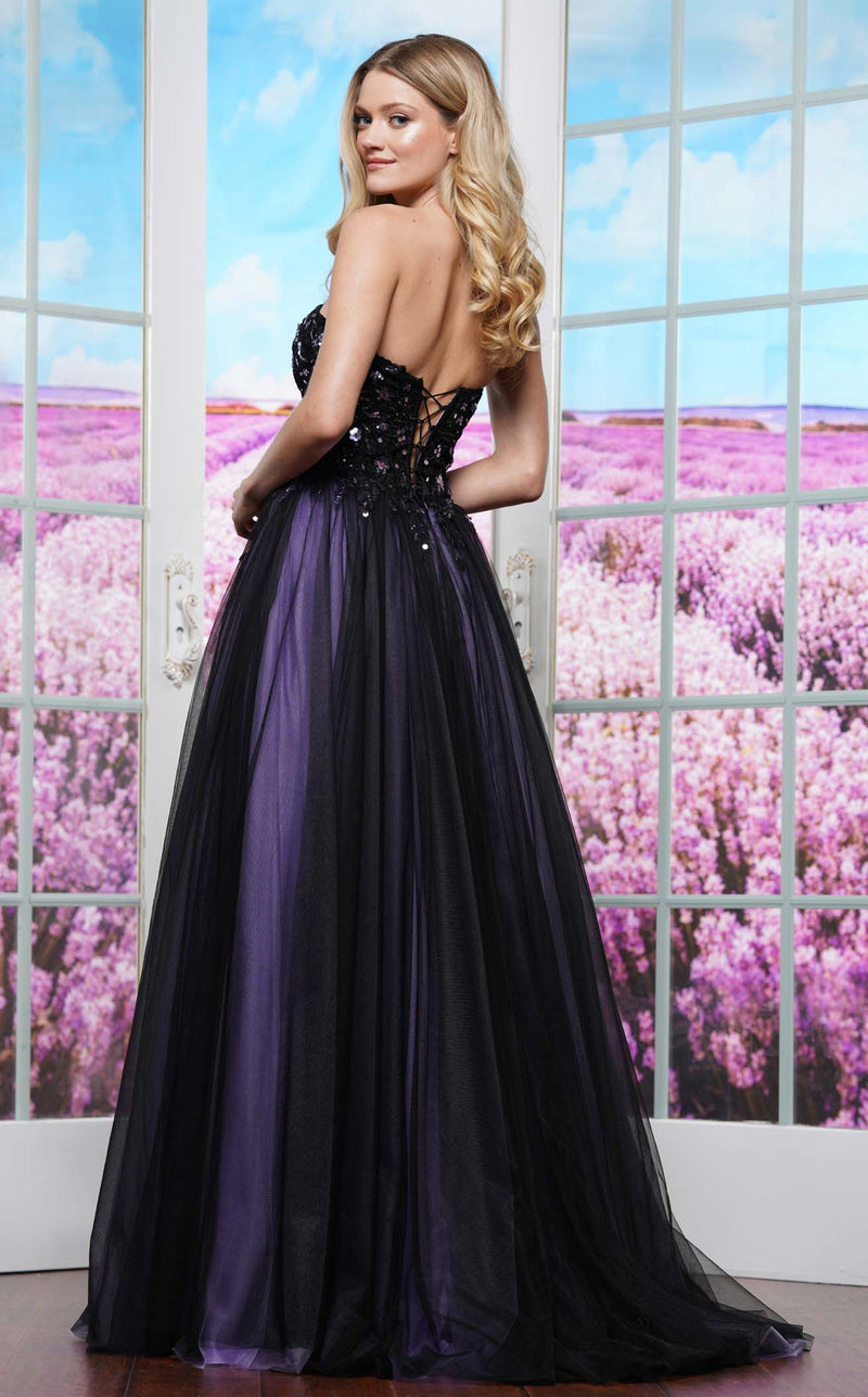 Colors Dress 3495 Black/Lavender