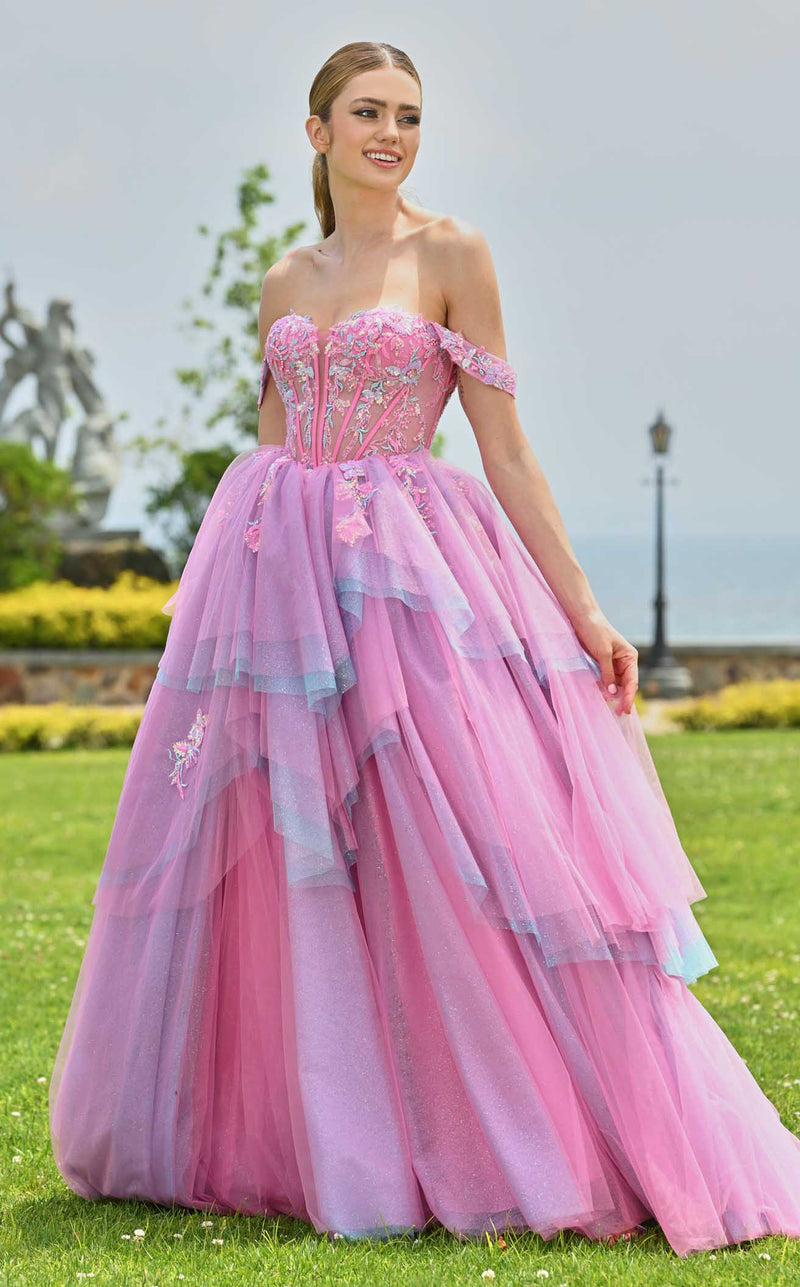 Colors Dress 3534 Hot-Pink