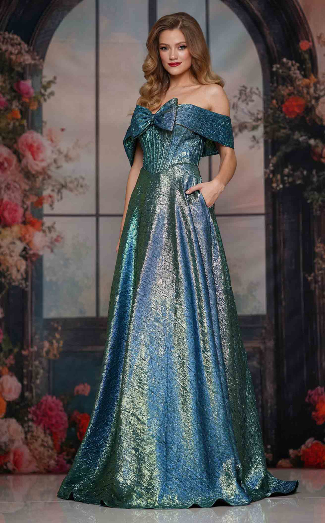 Colors Dress 3792 Teal Green