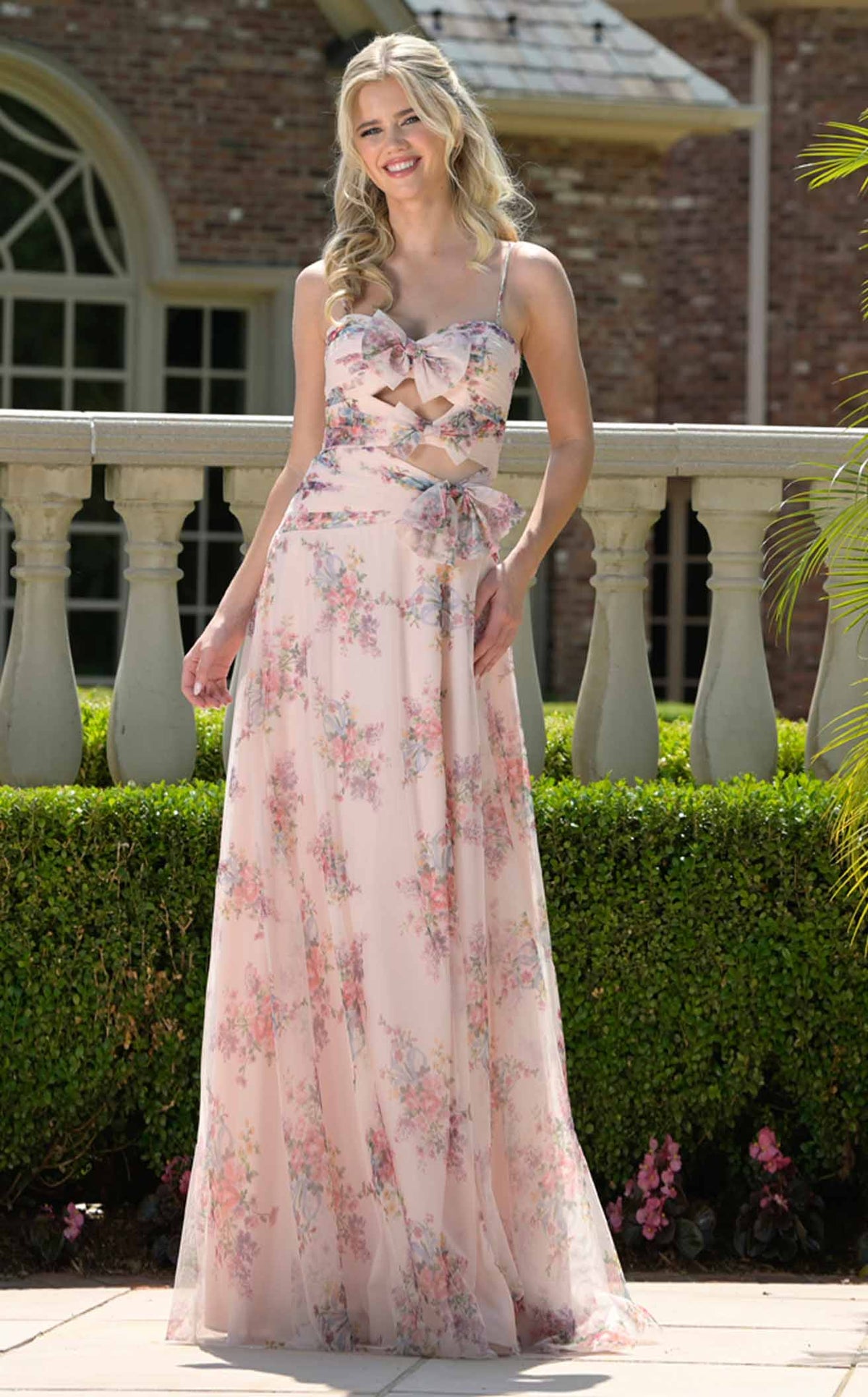 pink blush color dress Colors 3813 Women's Formal Evening & Wedding Guest Dress - Blush Multi
