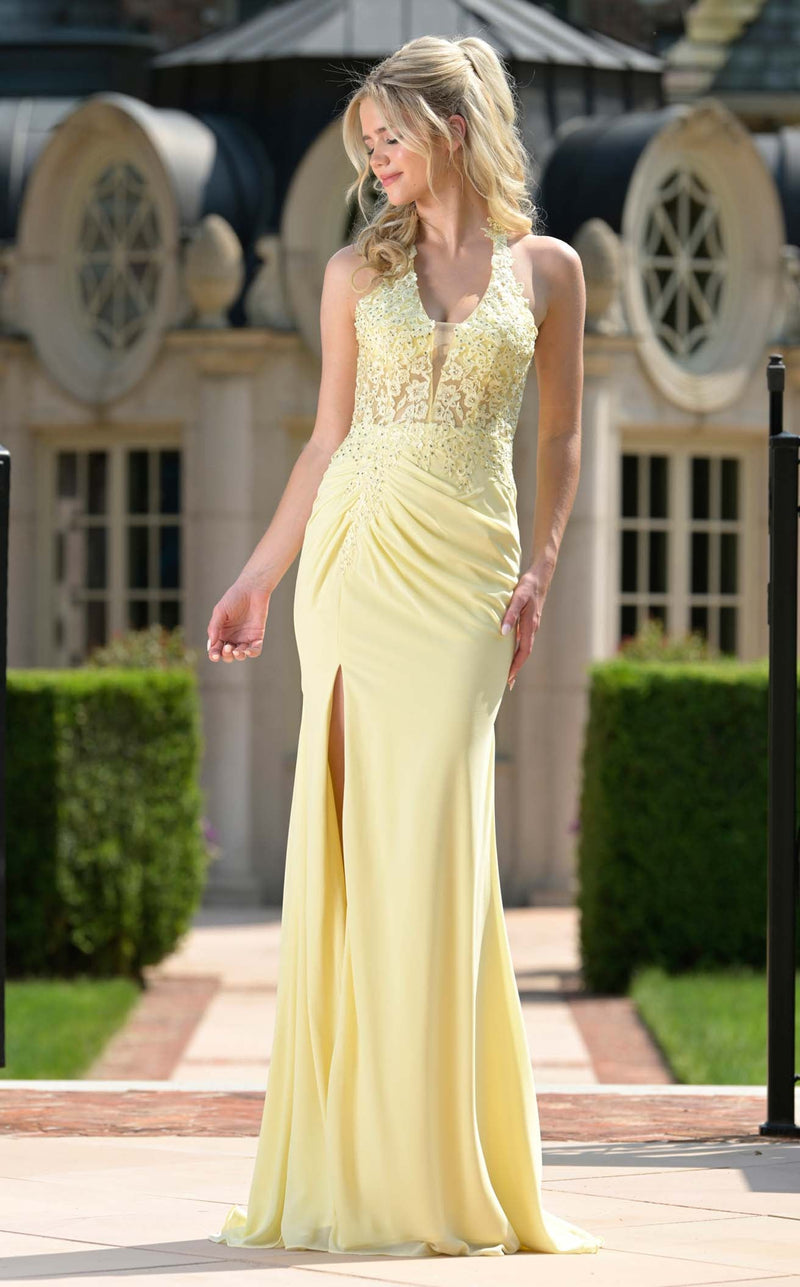 Colors 3821 Prom Dress - Light Yellow | NewYorkDress Colors 3821 Prom Dress - Light Yellow | NewYorkDress