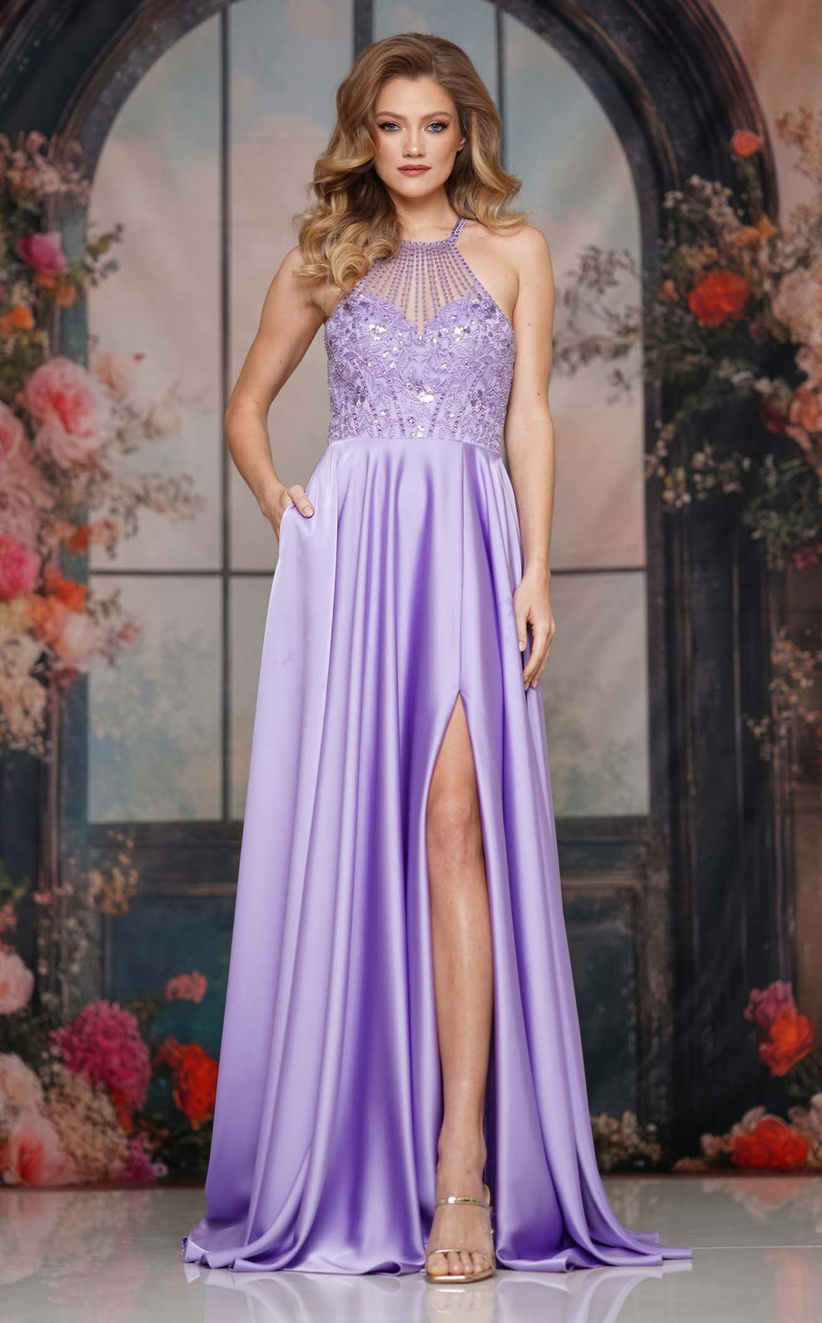 Colors 3822 Prom Dress - Lavender