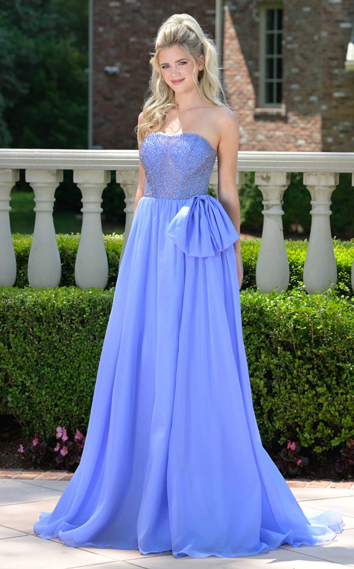Colors 3843 Women's Formal Evening & Wedding Guest Dress - Periwinkle Colors 3843 Women's Formal Evening & Wedding Guest Dress - Periwinkle
