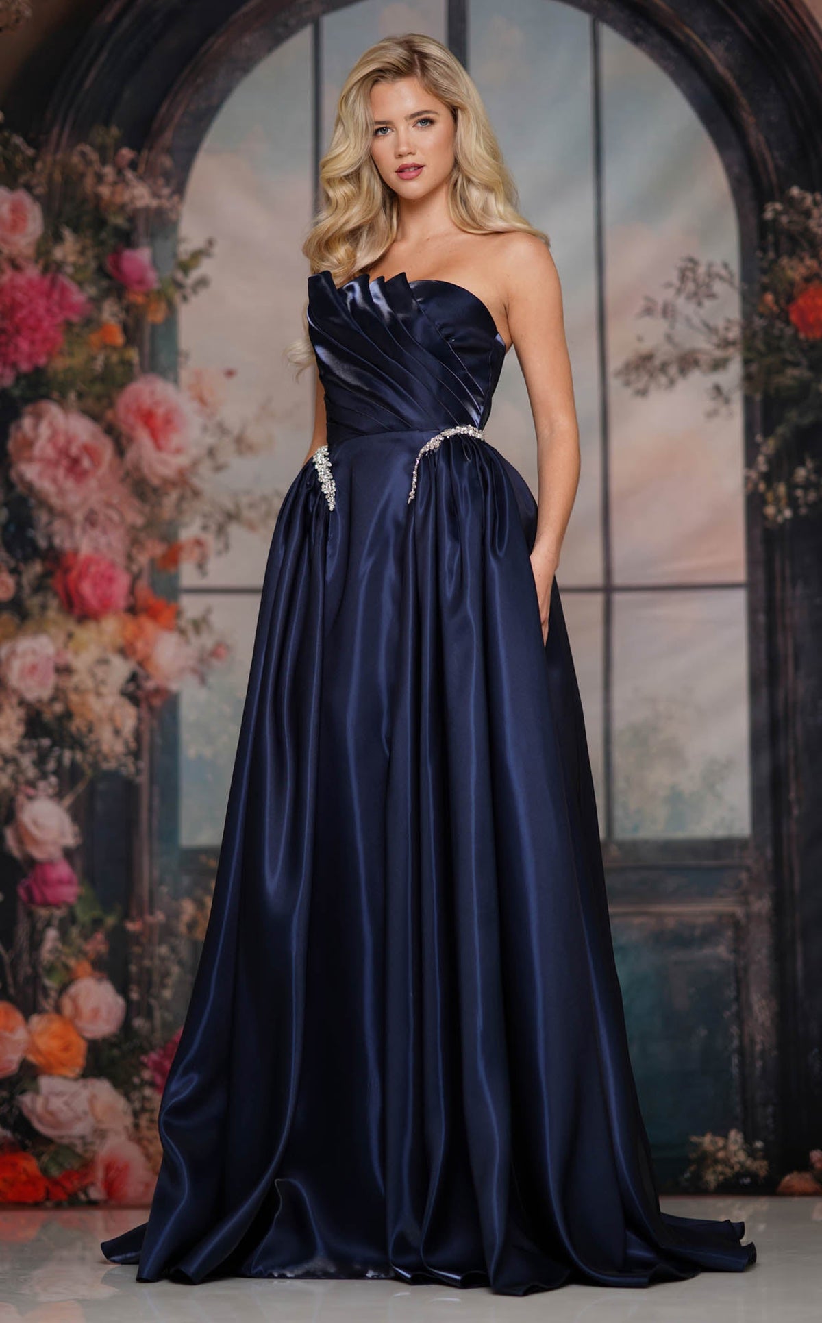Colors 3845 Prom Dress - Navy | NewYorkDress Colors 3845 Prom Dress - Navy | NewYorkDress