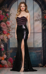 Colors Dress 3871 Black-Pink