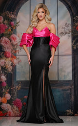 Colors Dress 3878 Black-Pink