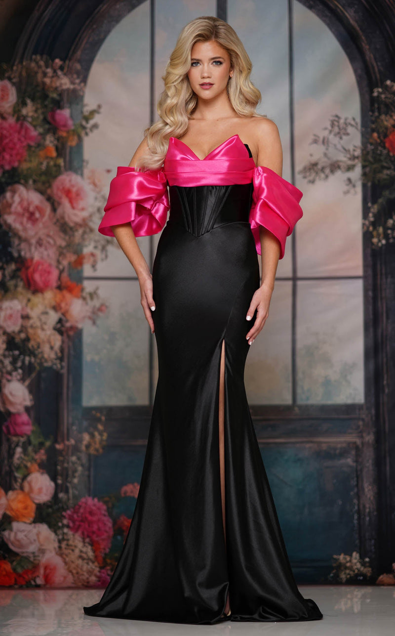 Colors Dress 3878 Black-Pink