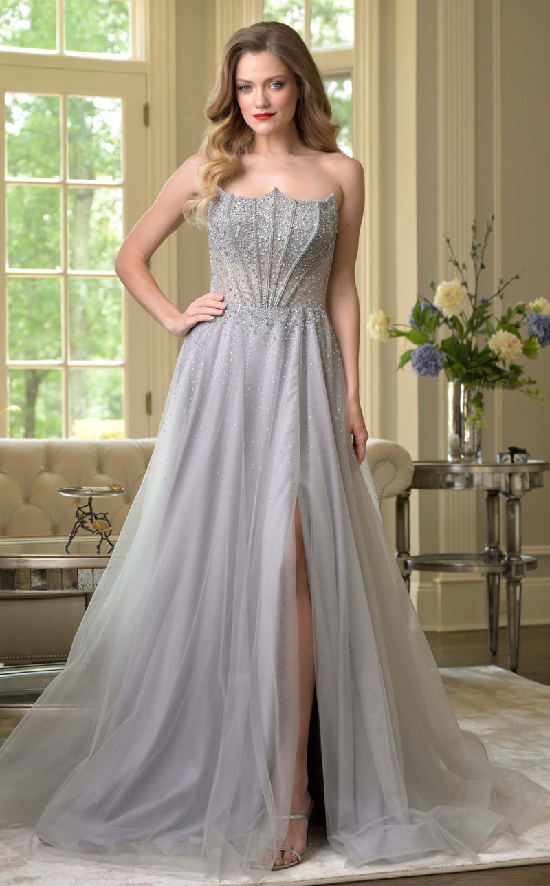 silver color dress for wedding 16 Best Silver Wedding Dresses