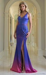 Colors Dress 3905 Royal/Hot-Pink