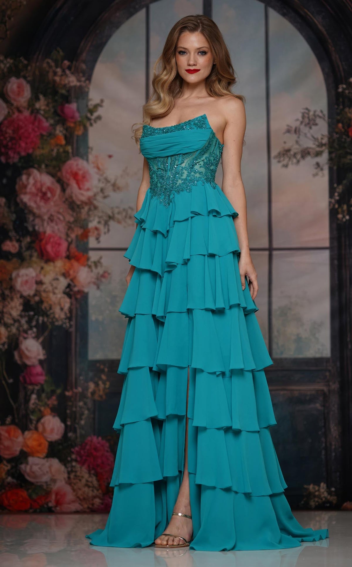 Colors 3934 Prom Dress - Seafoam | NewYorkDress Colors 3934 Prom Dress - Seafoam | NewYorkDress