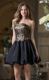 Colors Dress 3977 Black/Leopard