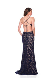 Dave and Johnny 12471 Navy/Nude