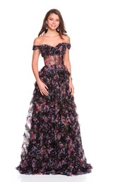 Dave and Johnny 12508 Black Multi