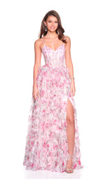 Dave and Johnny 12526 Pink Print