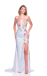 Dave and Johnny 12763 Ivory/Fuchsia