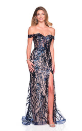 Dave and Johnny 12854 Navy/Nude