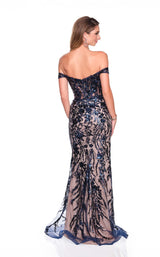 Dave and Johnny 12854 Navy/Nude