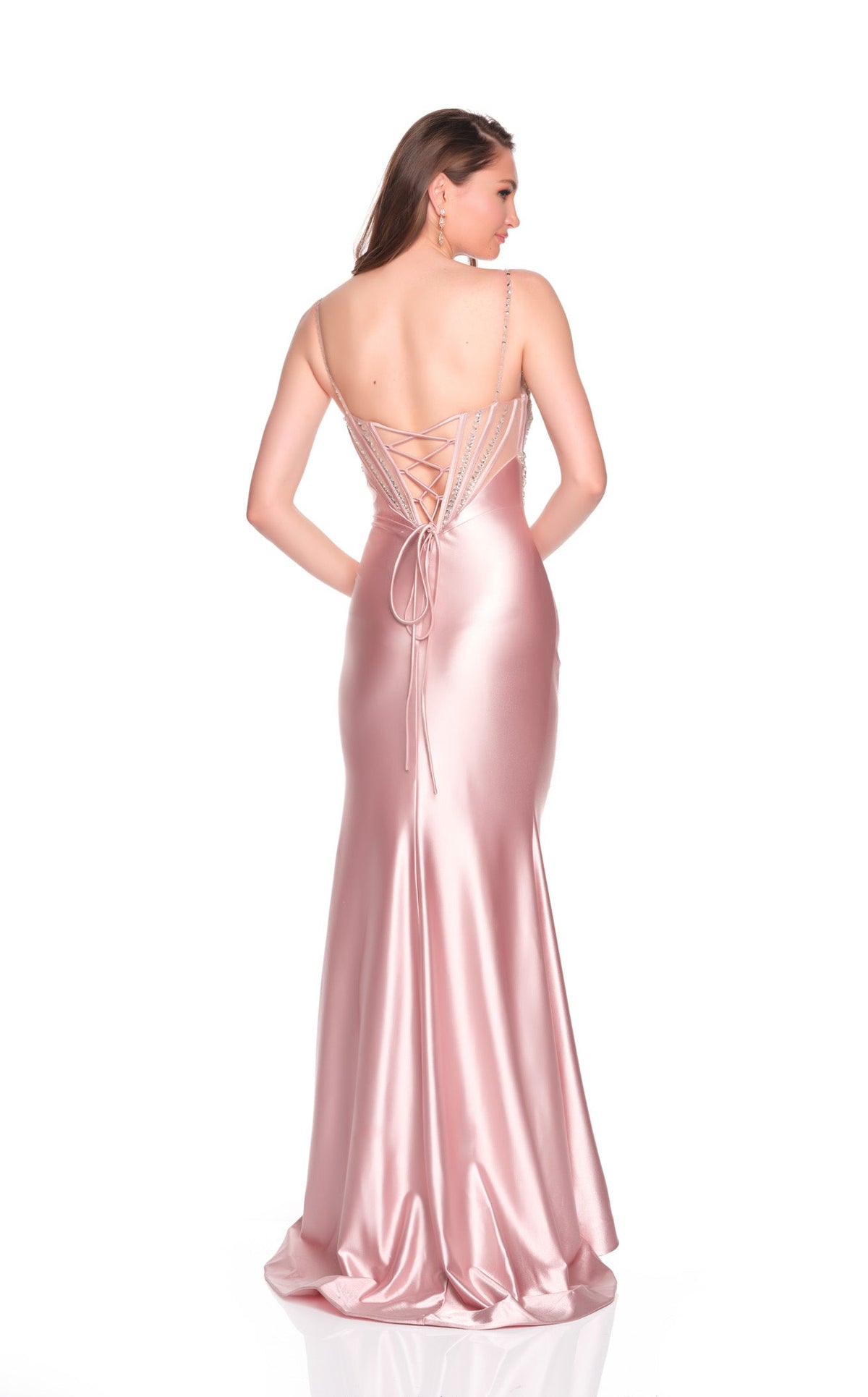 Dave and Johnny 12899 Women's Formal Evening & Wedding Guest Dress - Pink
