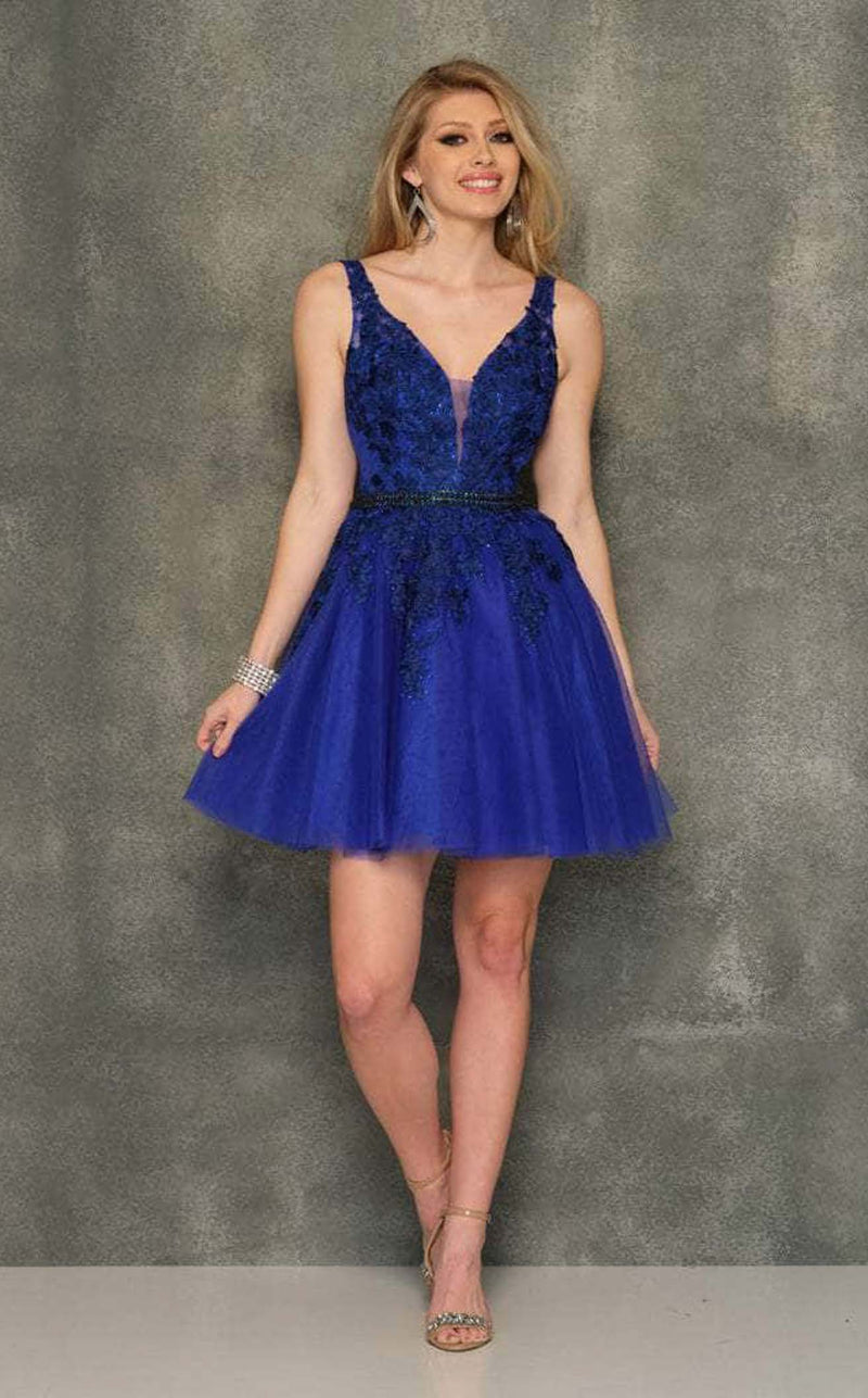 Dave and Johnny A8341 Women's Formal Evening & Wedding Guest Dress - Royal