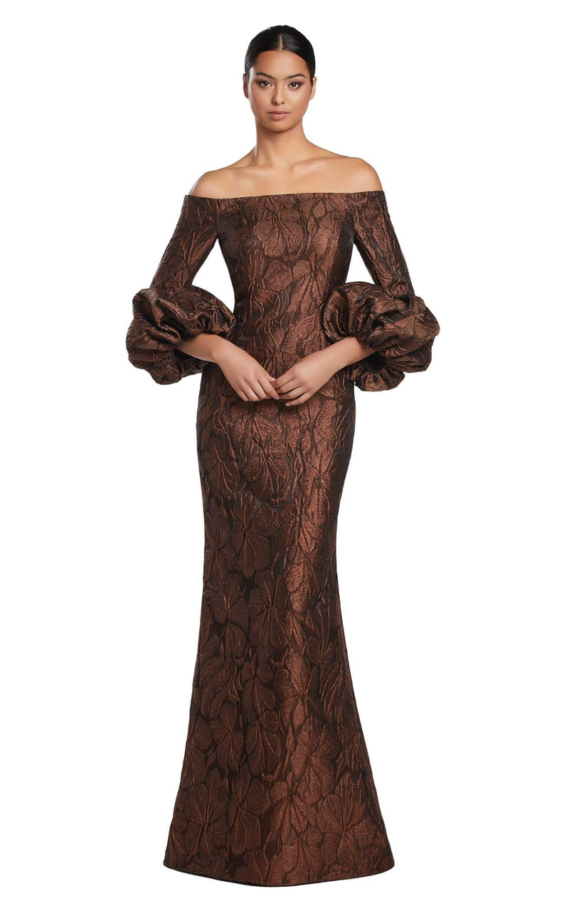 Alexander by Daymor 2054F24CL Women's Formal Evening & Wedding Guest Dress - Copper Alexander by Daymor 2054F24CL Women's Formal Evening & Wedding Guest Dress - Copper