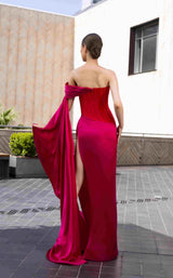 Edward Arsouni Couture 969 Red-Fuchsia-Ombre