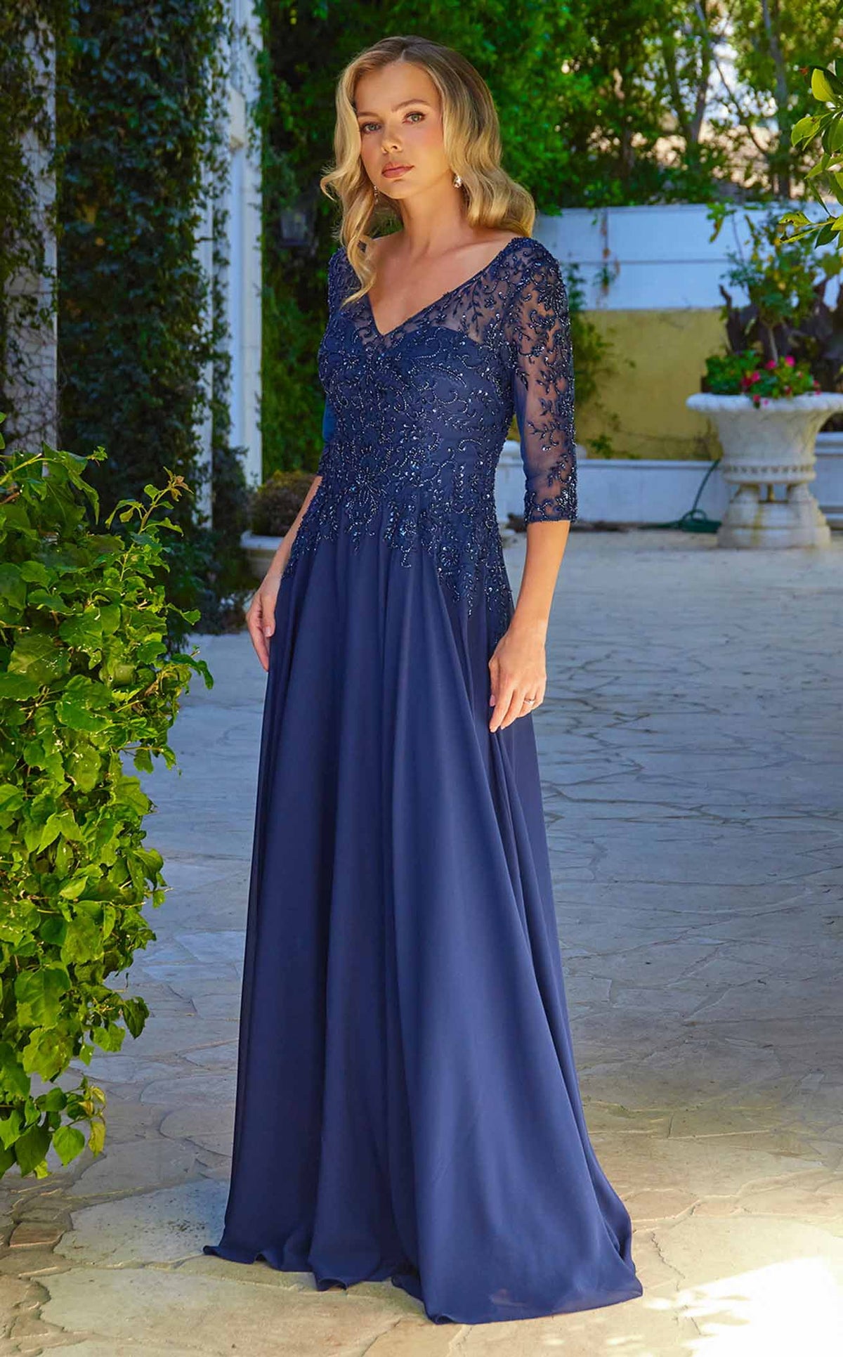 Elizabeth K GL3573 Prom Dress - Burgundy