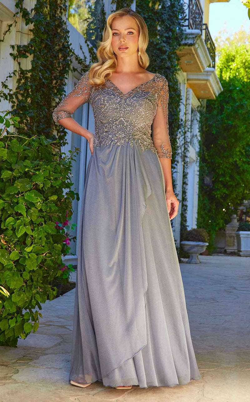 Elizabeth K GL3574 Prom Dress - Charcoal | NewYorkDress Elizabeth K GL3574 Prom Dress - Charcoal | NewYorkDress