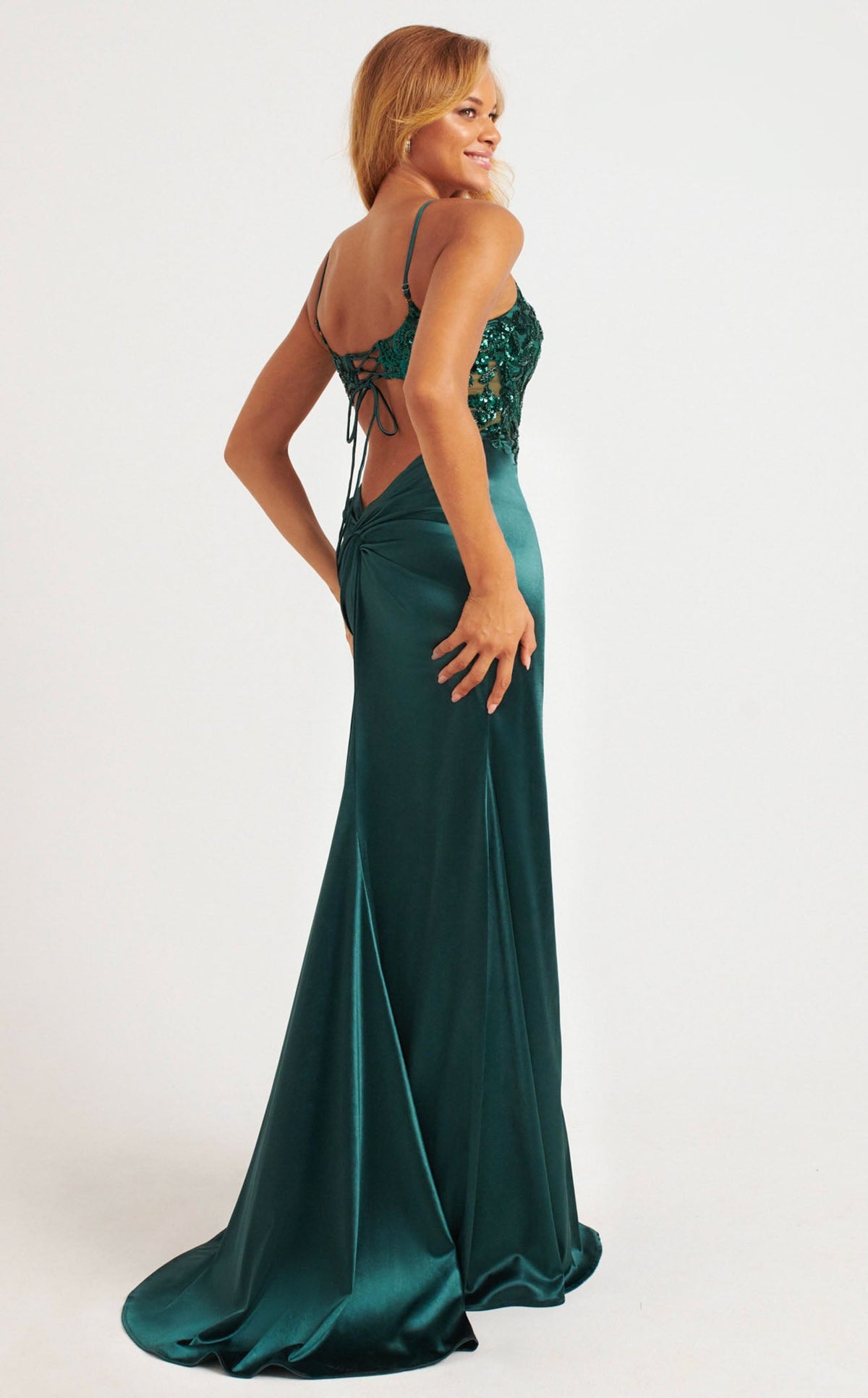 Halter Neck Dress Faviana Emerald Green Dress Faviana 11200 Dress