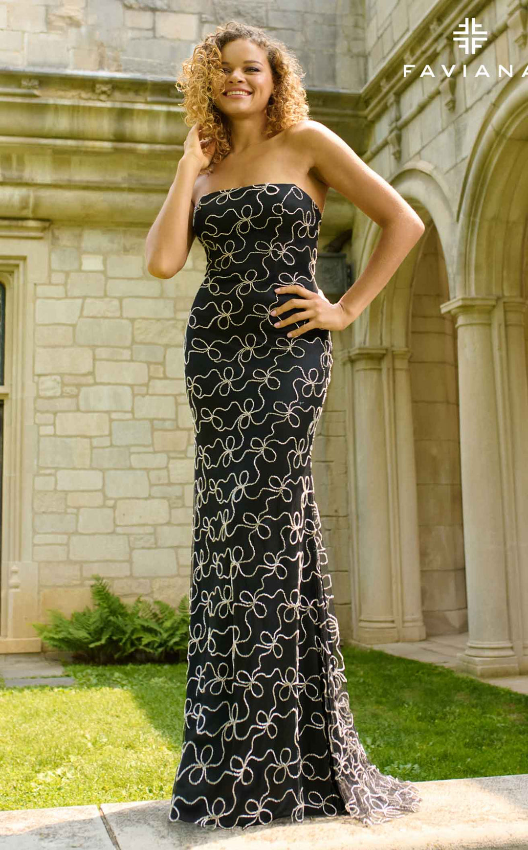 Faviana 11416 Black/Silver