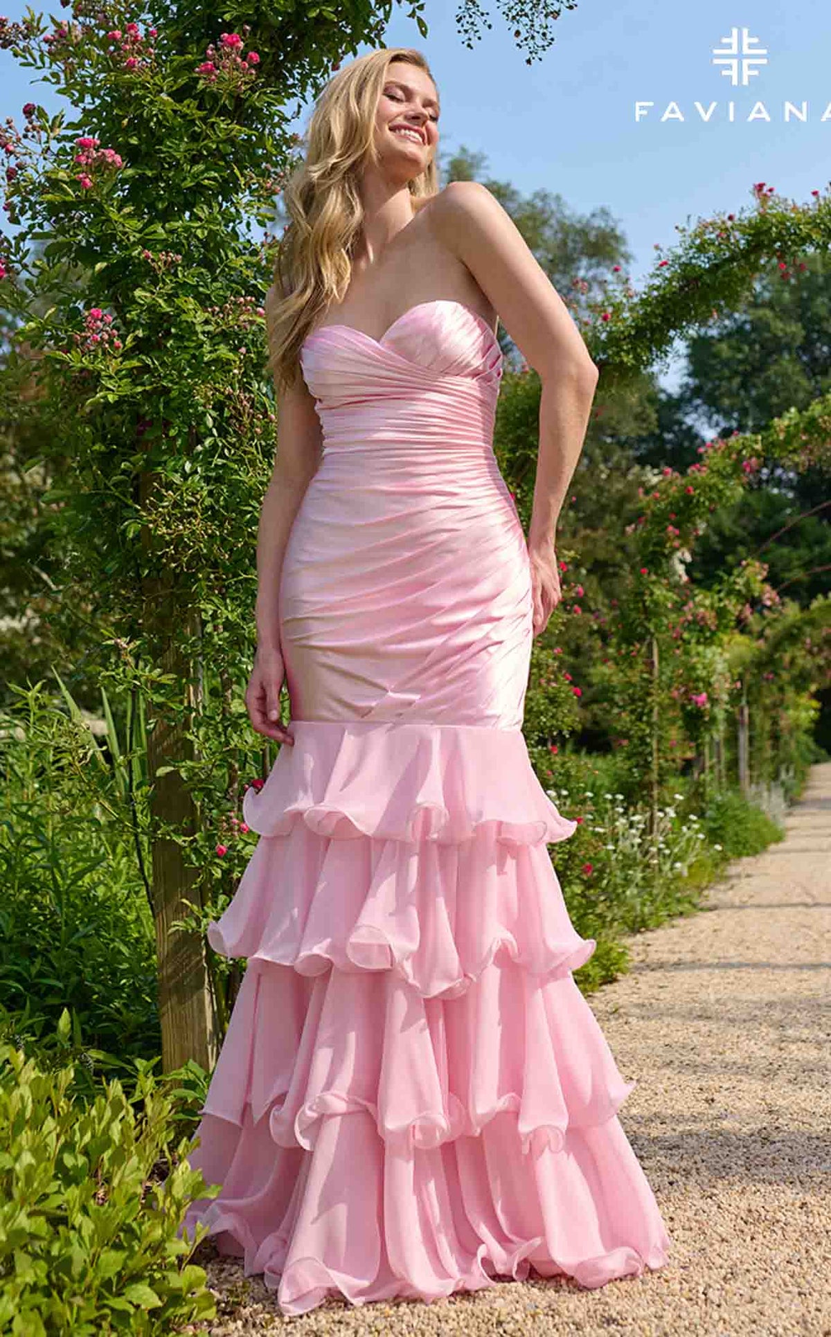 Faviana 11419 Prom Dress - Light Pink | NewYorkDress Faviana 11419 Prom Dress - Light Pink | NewYorkDress