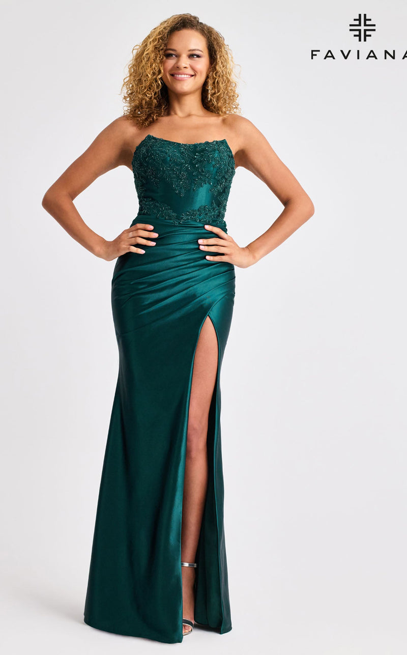 Faviana 11429 Prom Dress - Dark-Hunter-Green | NewYorkDress Faviana 11429 Prom Dress - Dark-Hunter-Green | NewYorkDress