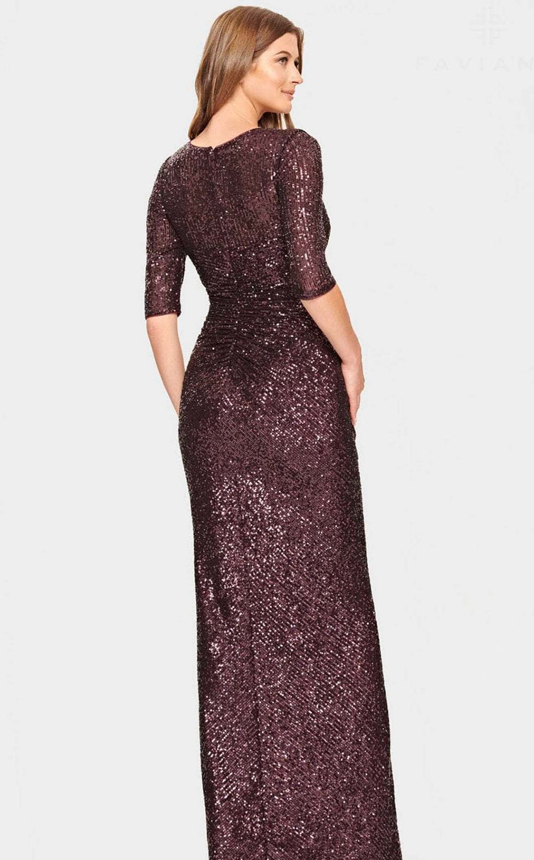 Faviana S10861E Eggplant