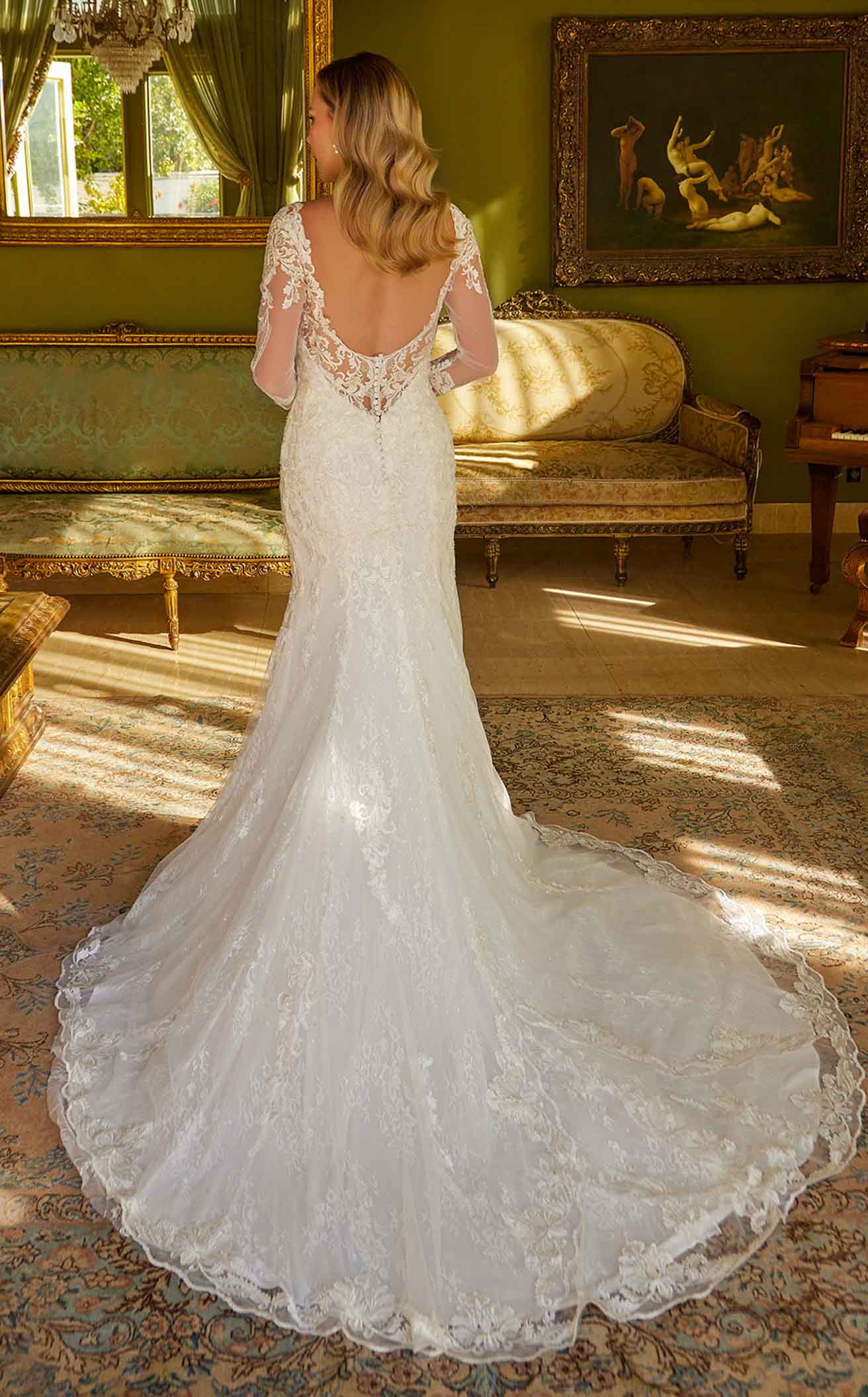 Floral Embroidery A-Line Women Bridal Dress by GLS by Gloria - GL3269 - Special Occasion/Curves