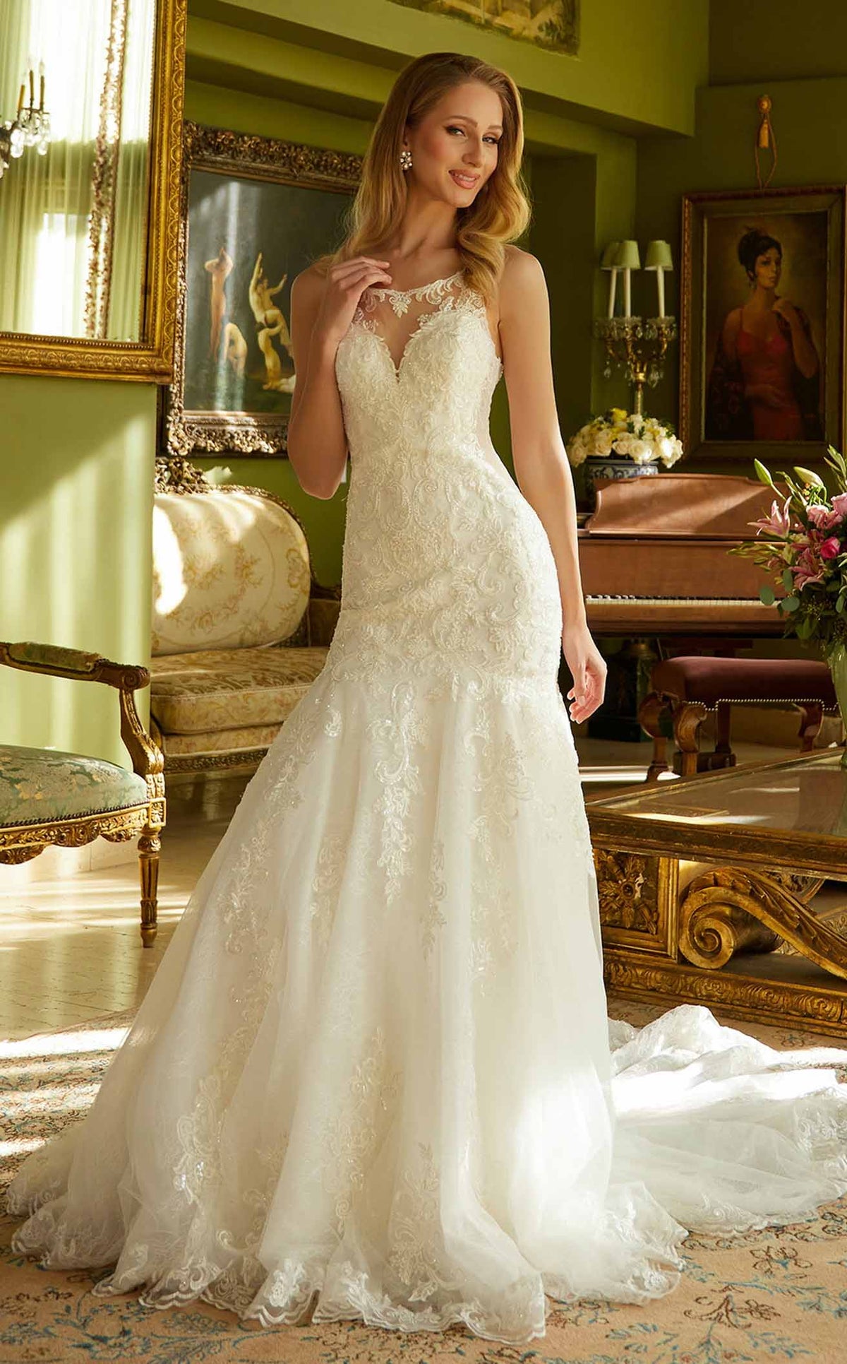 GLS by Gloria GL3536 Bridal Prom Dress - Off White