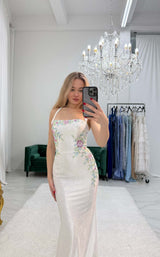 Sherri Hill 57843 Ivory-Multi